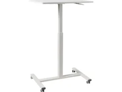 Manuelt justerbart hæve sænkebord til bærbar computer ACADEMIA Hvid 65 cm 48 cm