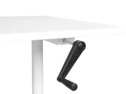Manuelt justerbart hæve sænkebord DESTINAS Hvid 160 cm 72 cm