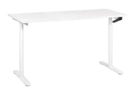Manuelt justerbart hæve sænkebord DESTINAS Hvid 160 cm 72 cm