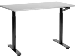 Manuelt justerbart hæve sænkebord DESTINAS Grå/sort 120 cm 72 cm