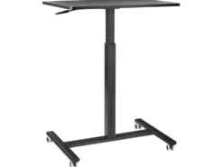 Manuelt justerbart hæve sænkebord til bærbar computer ACADEMIA Sort 65 cm 48 cm