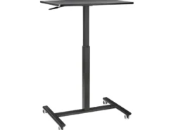 Manuelt justerbart hæve sænkebord til bærbar computer ACADEMIA Sort 65 cm 48 cm