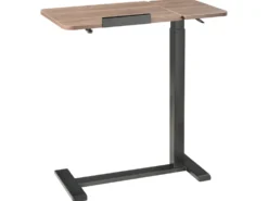 Manuelt justerbart hæve sænkebord til bærbar computer SCHOLA Brun/sort 70 cm 40 cm
