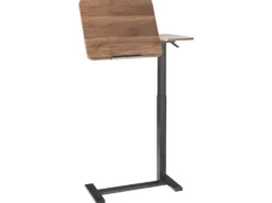 Manuelt justerbart hæve sænkebord til bærbar computer SCHOLA Brun/sort 70 cm 40 cm