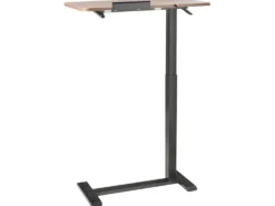 Manuelt justerbart hæve sænkebord til bærbar computer SCHOLA Brun/sort 70 cm 40 cm