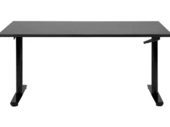 Manuelt justerbart hæve sænkebord DESTINAS Sort 160 cm 72 cm
