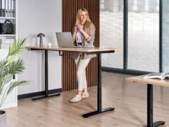 Manuelt justerbart hæve sænkebord DESTINAS 160 cm 72 cm