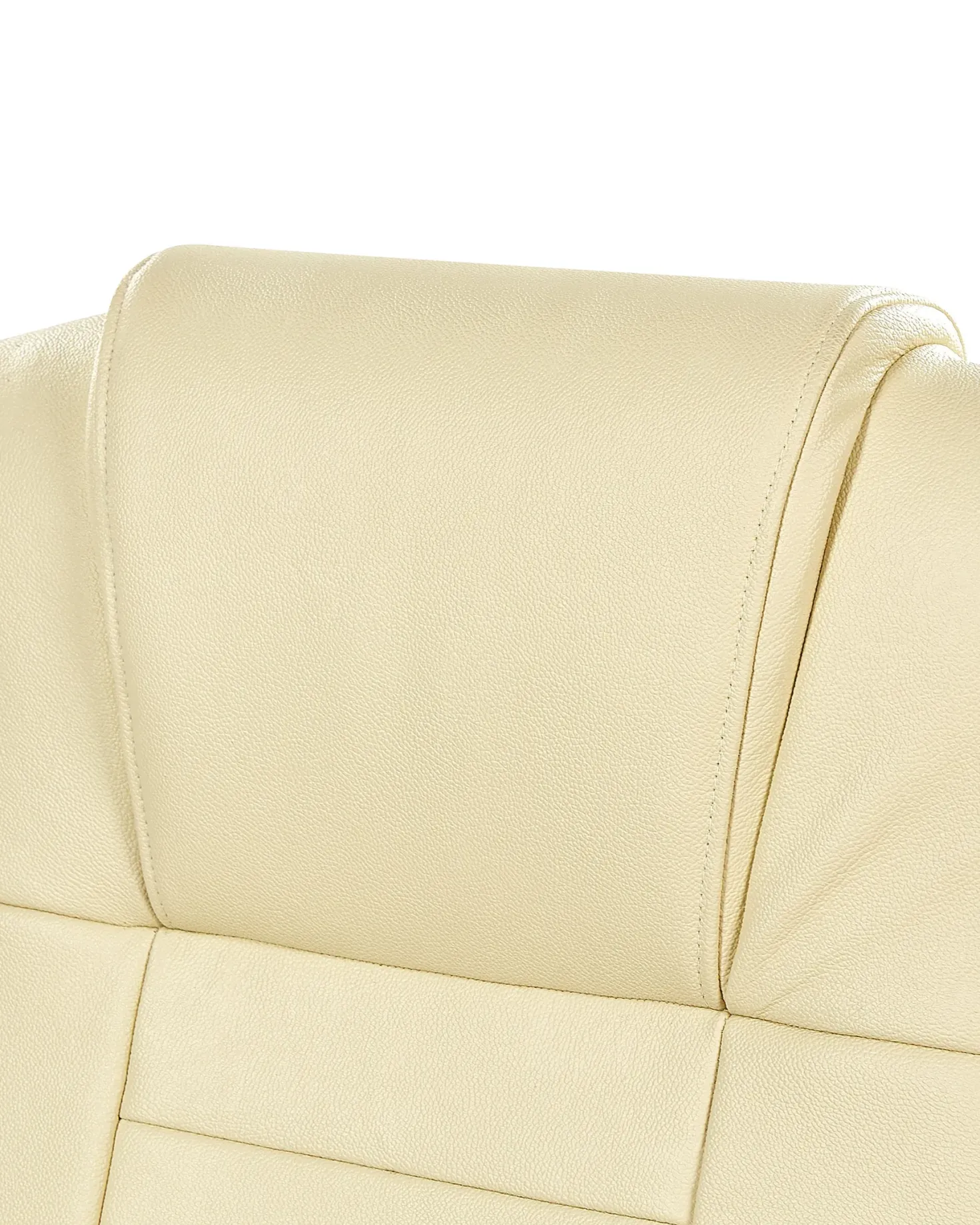 Massagestol DIAMOND med varme Ægte læder Beige