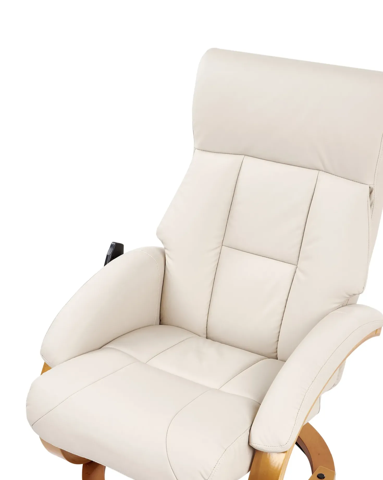 Massagestol FORCE med fodskammel Kunstlæder Lys Beige