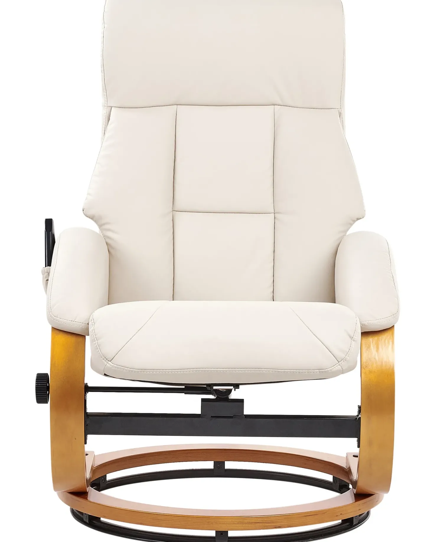 Massagestol FORCE med fodskammel Kunstlæder Lys Beige