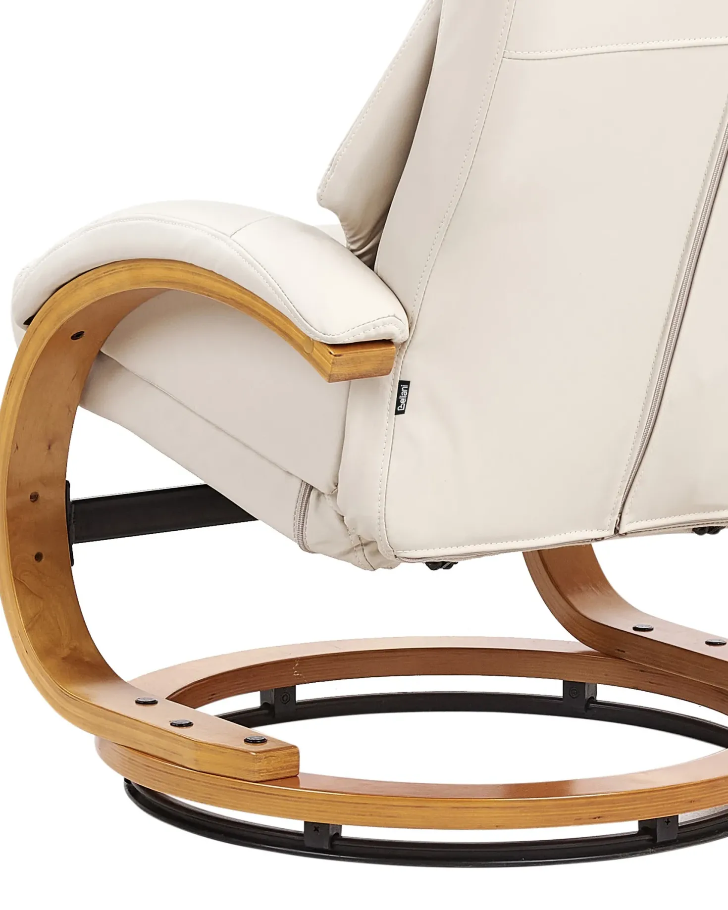 Massagestol FORCE med fodskammel Kunstlæder Lys Beige