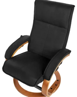 Massagestol HERO med fodskammel Sort