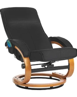Massagestol HERO med fodskammel Sort