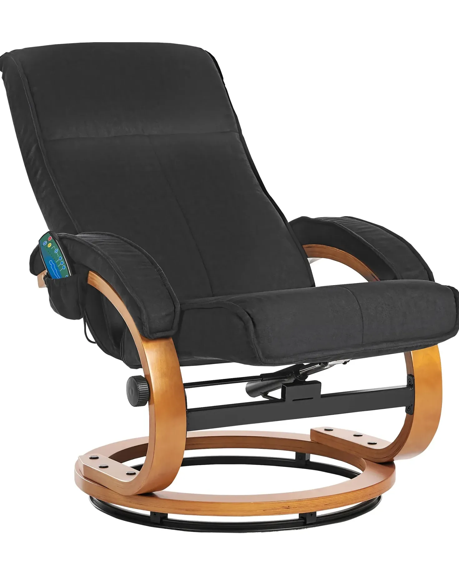 Massagestol HERO med fodskammel Sort