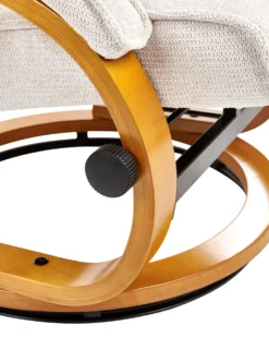 Massagestol HERO med fodskammel Lys Beige