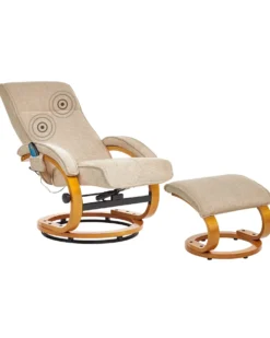Massagestol HERO med fodskammel Beige