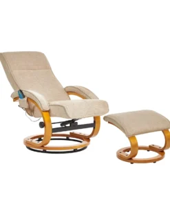 Massagestol HERO med fodskammel Beige