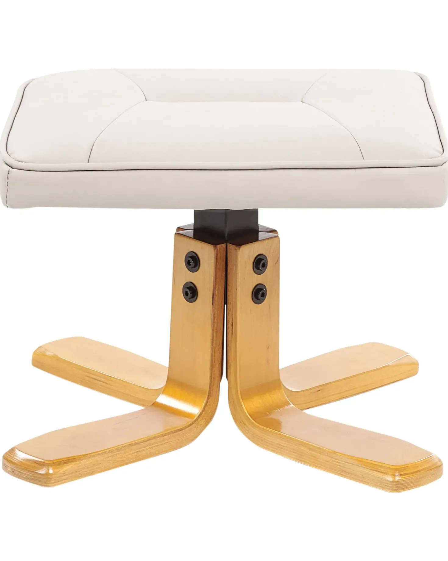 Massagestol RELAXPRO med fodskammel Kunstlæder Lys Beige
