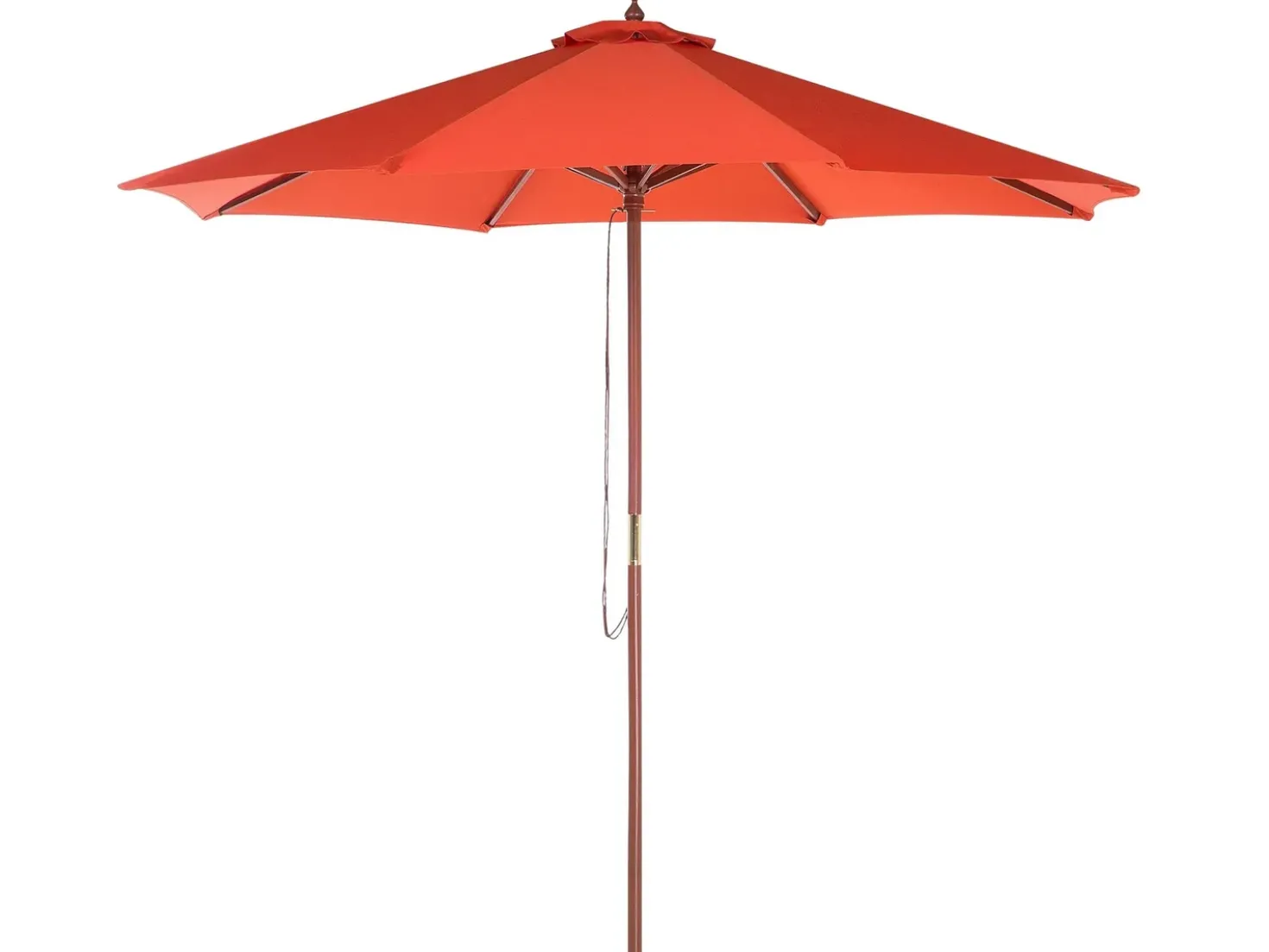 MAUI II 8 personers Havemøbelsæt Mørkerød Akacietræ med parasol