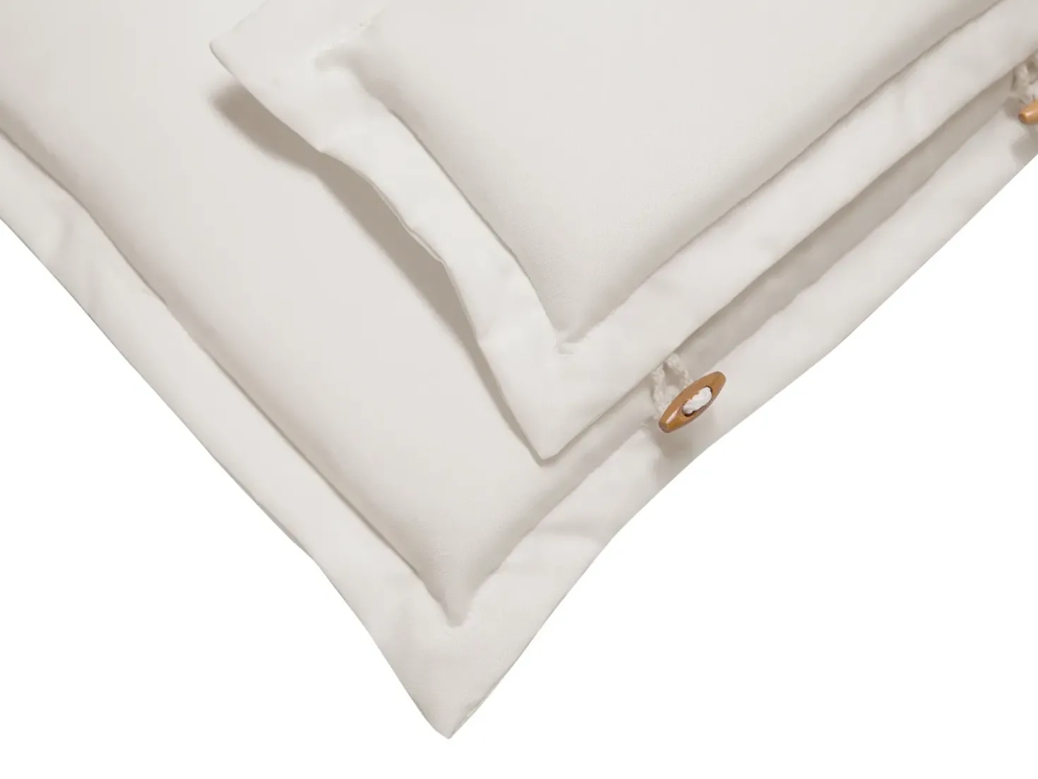MAUI II 8 personers Havemøbelsæt Cremehvid Akacietræ med parasol