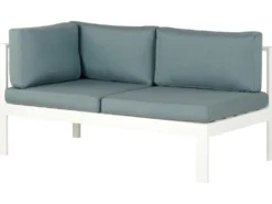 MESSINA 5 personers Have-hjørnesofasæt Venstrevendt Grøn Metal