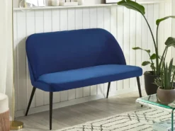 Middagsbænk 2 personers OSBY Velour Navy Blå