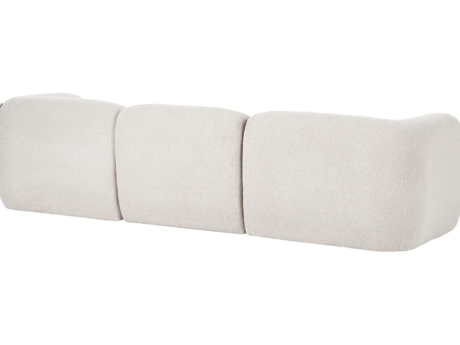 MJALBI 3 personers Modulsofa Cremehvid Boucle