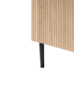 Natbord BLYTHE Naturlig ask Sort