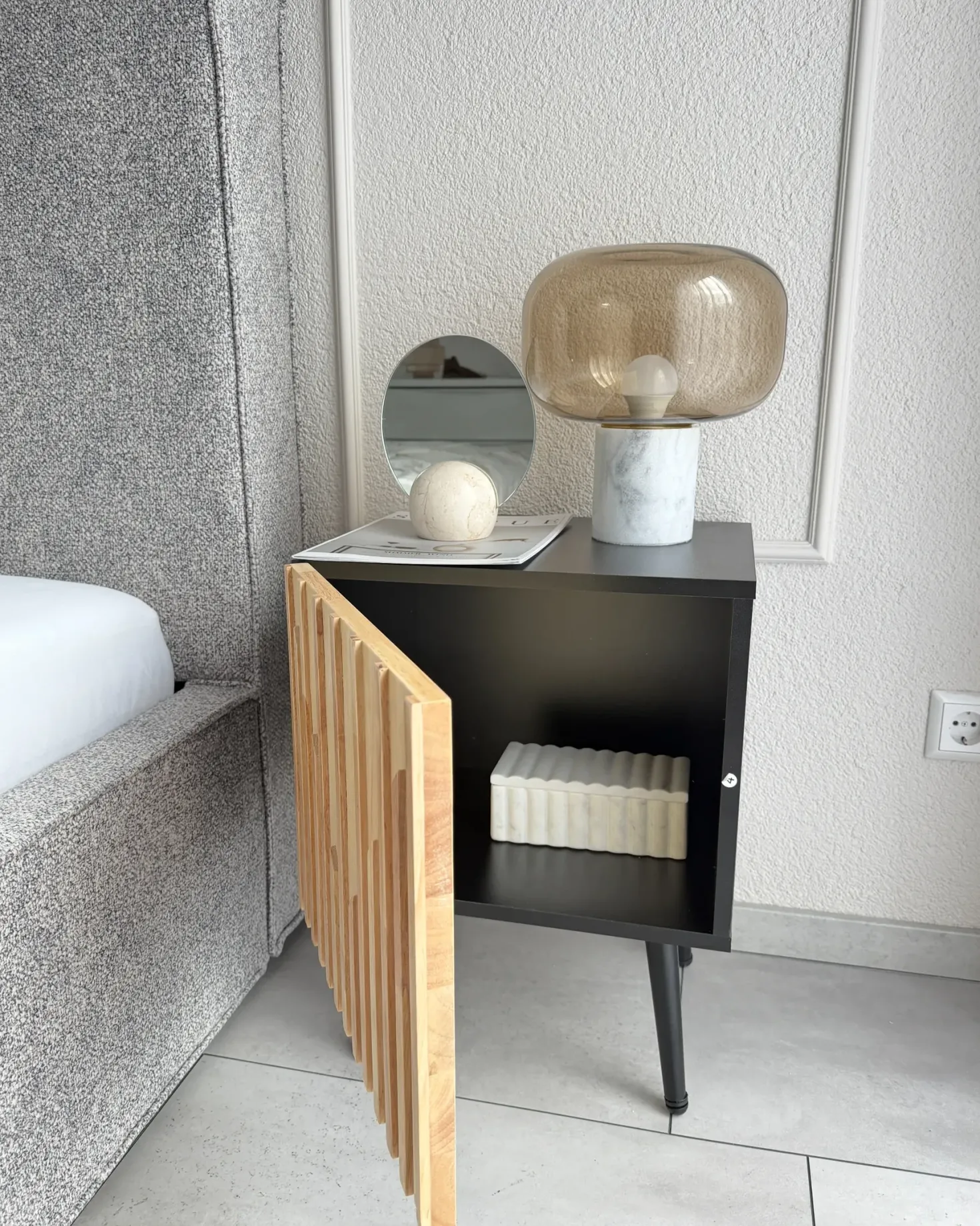 Natbord DALCROSS Brun/sort