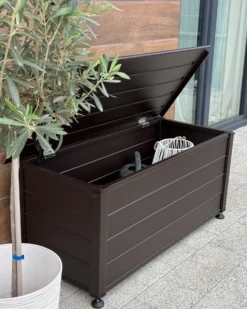 Opbevaringsboks CAMPALTO 113 cm 50 cm Mørkebrun
