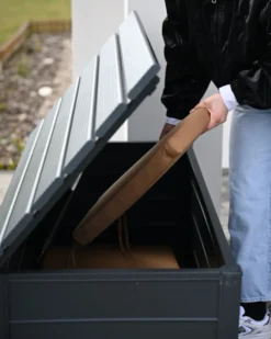 Opbevaringsboks CAMPALTO 123 cm 60 cm Mørkegrå