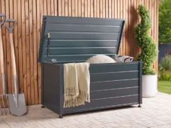 Opbevaringsboks CAMPALTO 123 cm 60 cm Mørkegrå