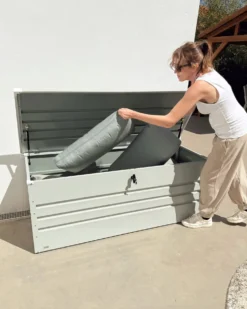 Opbevaringsboks CEBROSA 165 cm 70 cm Lysegrå