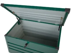 Opbevaringsboks CEBROSA 100 cm 62 cm Mørkegrøn