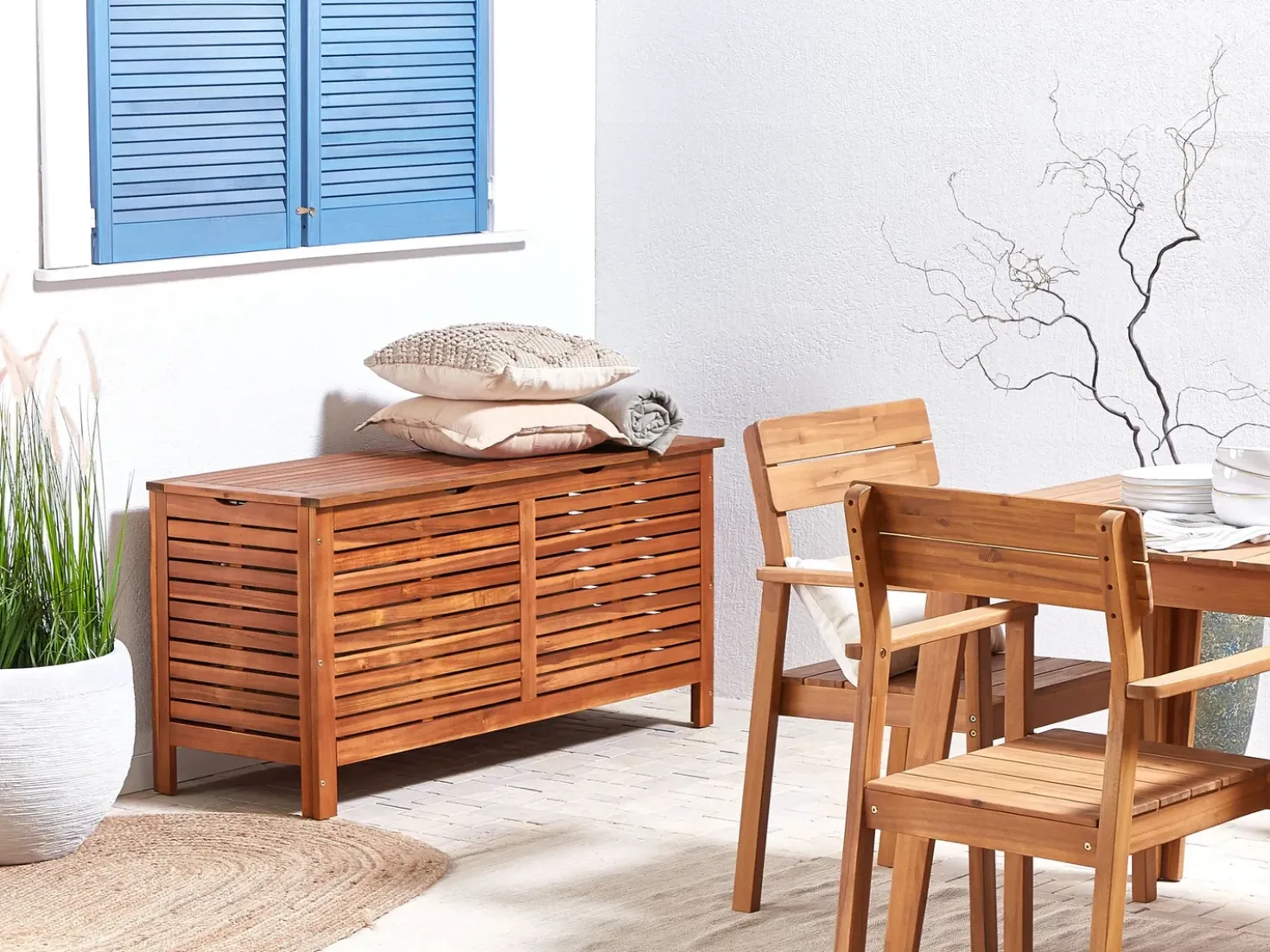 Opbevaringsboks RIVIERA 130 cm 48 cm Brun