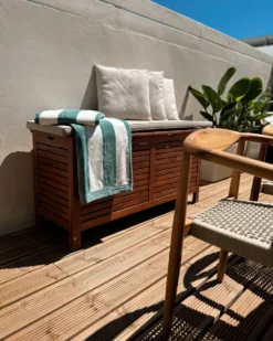 Opbevaringsboks RIVIERA 130 cm 48 cm Brun