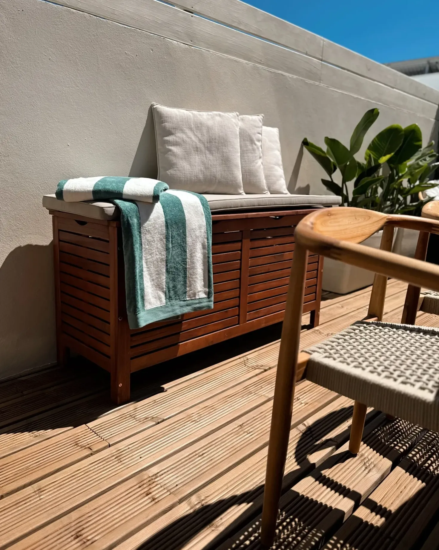 Opbevaringsboks RIVIERA 130 cm 48 cm Brun