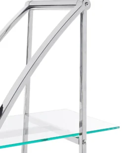 Opbevaringsskab med 4 hylder HOLLOW Metal 175 cm Sølv