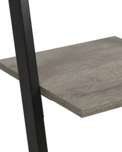 Opbevaringsskab med 4 hylder JOPLIN 143 cm Sort