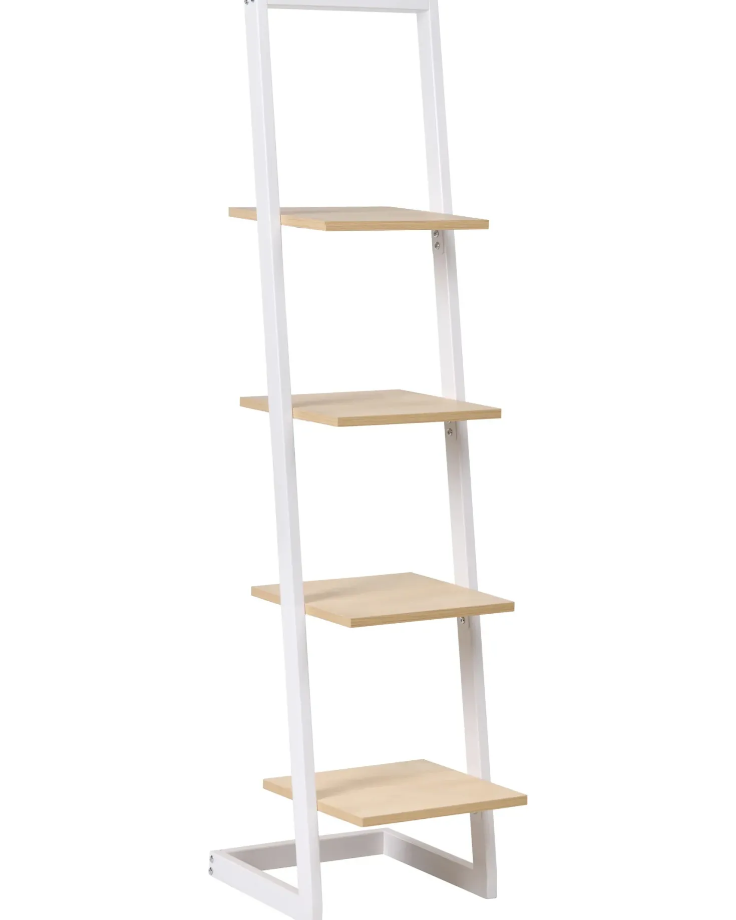 Opbevaringsskab med 4 hylder JOPLIN 143 cm Hvid