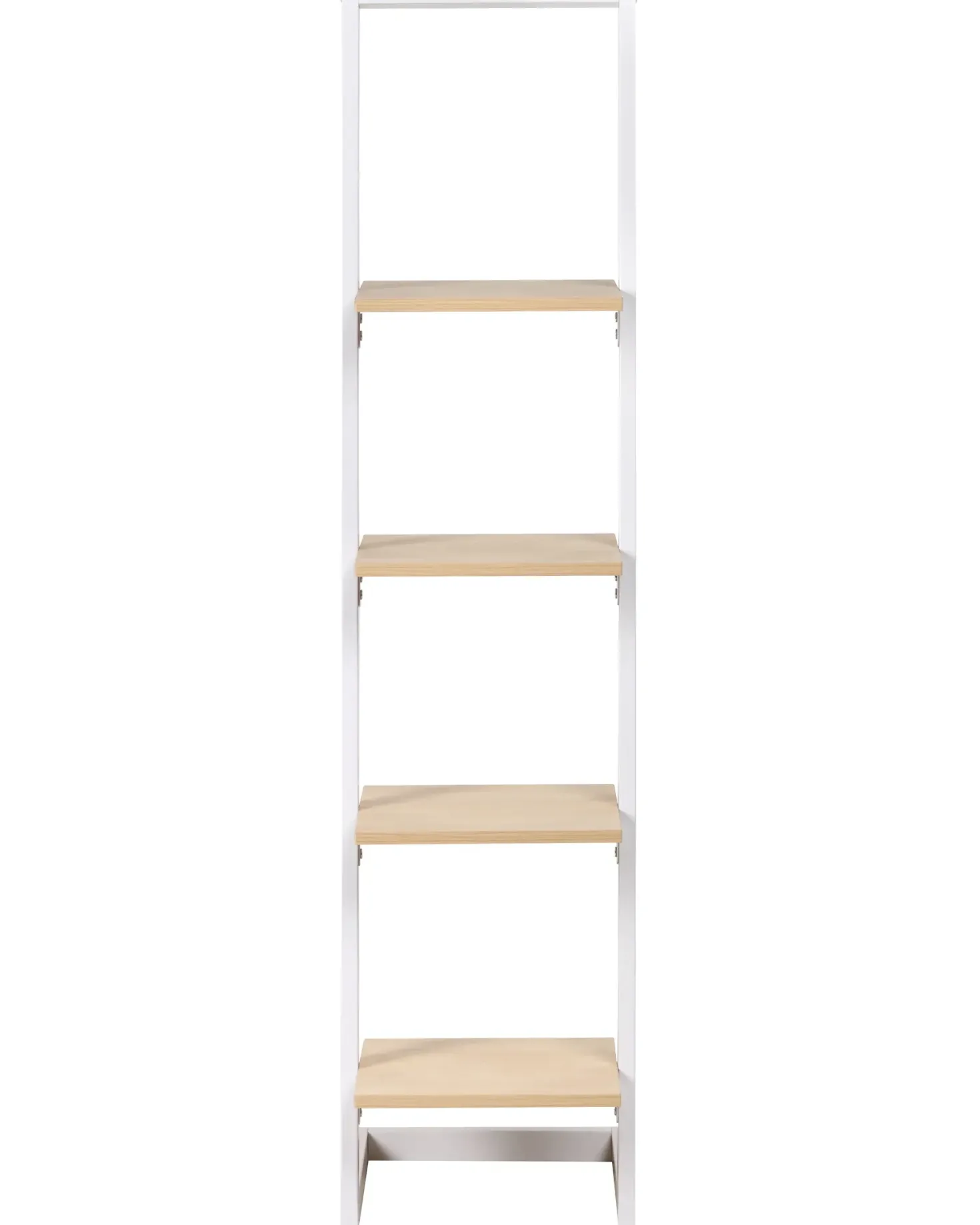 Opbevaringsskab med 4 hylder JOPLIN 143 cm Hvid