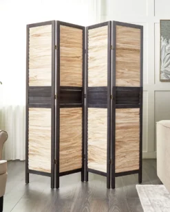 4 panelers rumdeler BRENNERBAD Brun/sort 164 cm 170 cm
