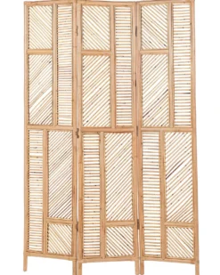 3 panelers rumdeler LAMEZIA Lysebrun 117 cm 180 cm