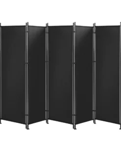 5 panelers rumdeler NARNI Sort 270 cm 170 cm