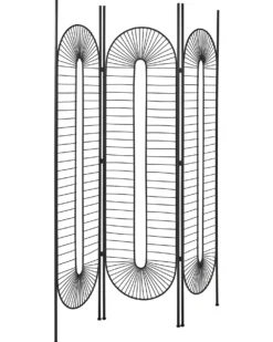 3 panelers rumdeler NOALE Sort 135 cm 170 cm