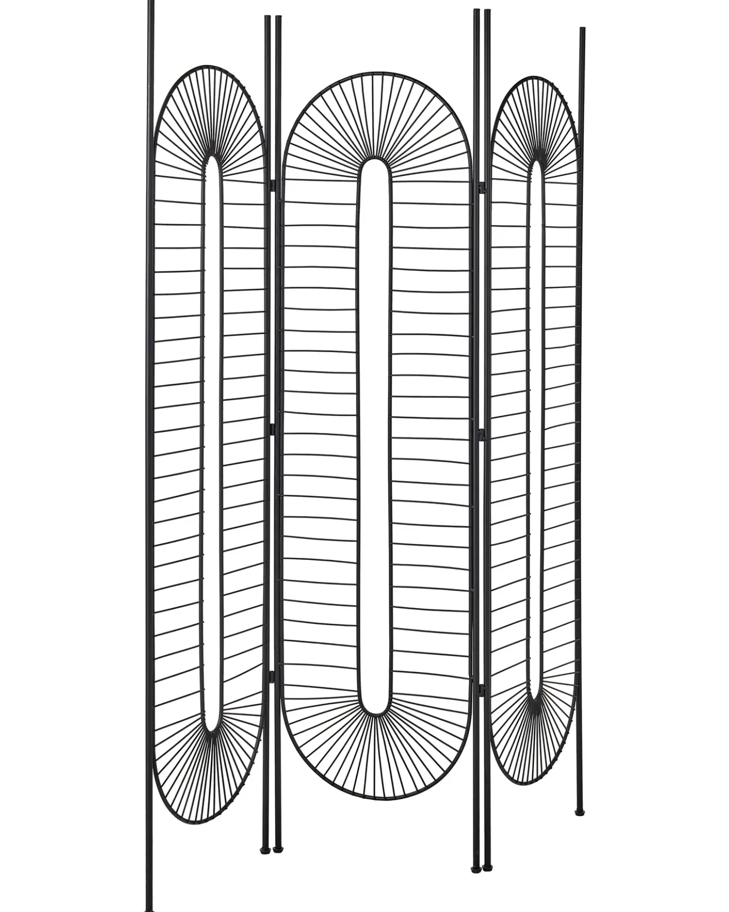3 panelers rumdeler NOALE Sort 135 cm 170 cm