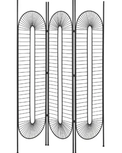 3 panelers rumdeler NOALE Sort 135 cm 170 cm