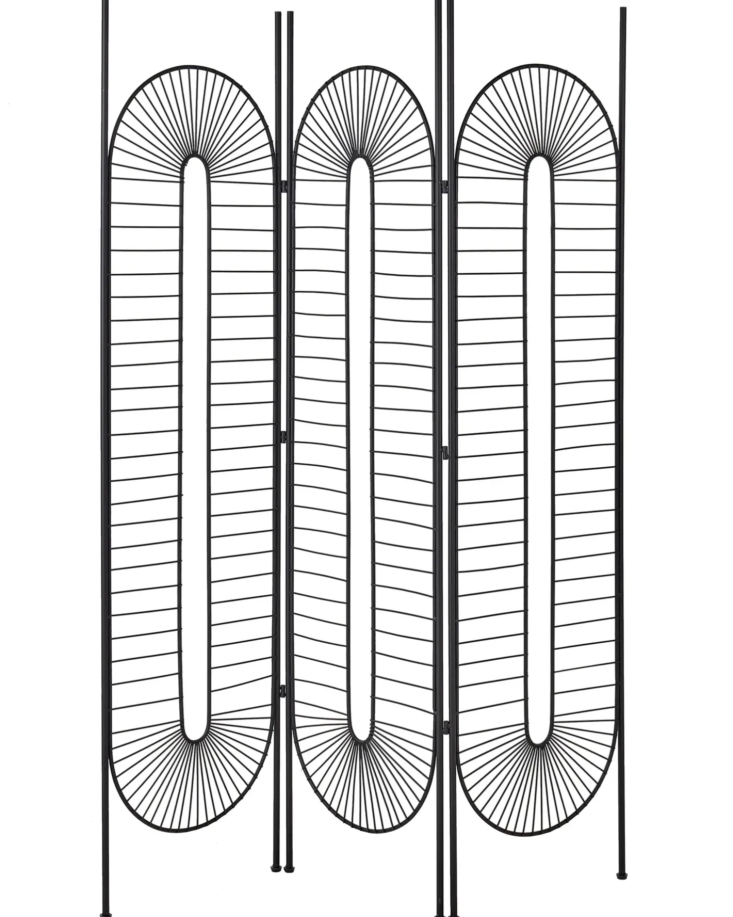 3 panelers rumdeler NOALE Sort 135 cm 170 cm