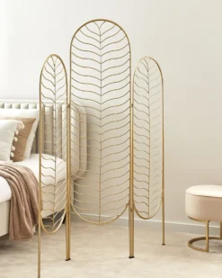 3 panelers rumdeler PESCIA Guld 120 cm 160 cm