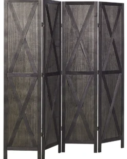 4 panelers rumdeler RIDANNA Mørkebrun 163 cm 170 cm